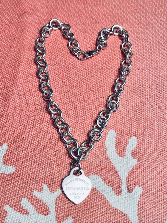 Tiffany & Co. Jewelry - Tiffany & Co. Return to Tiffany Heart Tag Chain Link Necklace 925